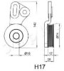 JAPKO 45H17 Tensioner, timing belt